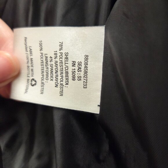 Metaphor Black Blazer with side zip pockets, Size Small - Picture 4 of 5